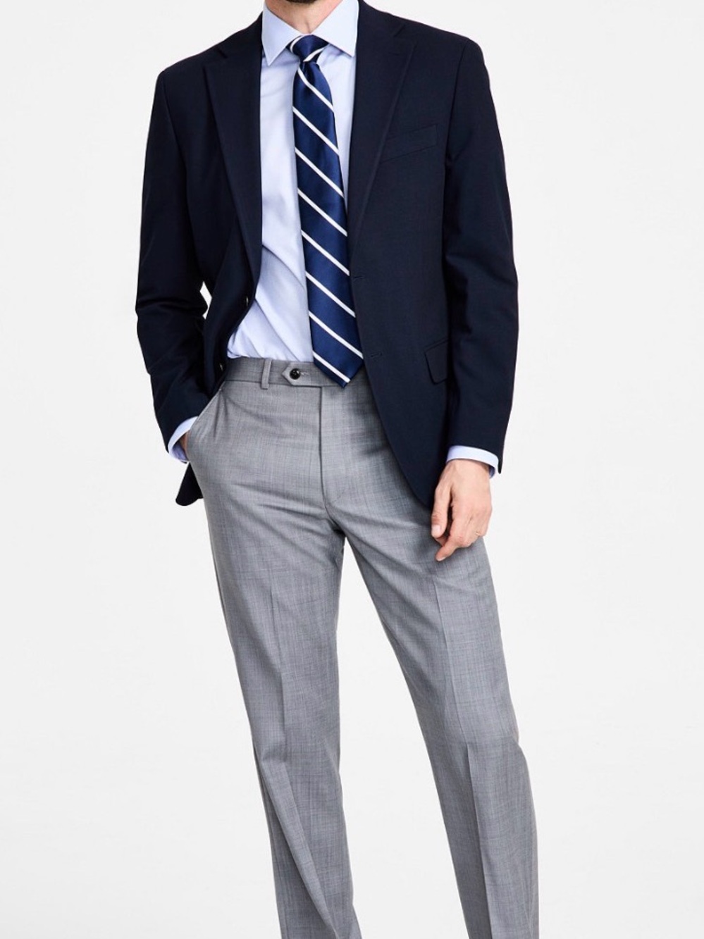 Michael Kors Men's Navy Two-Button Sport Coat